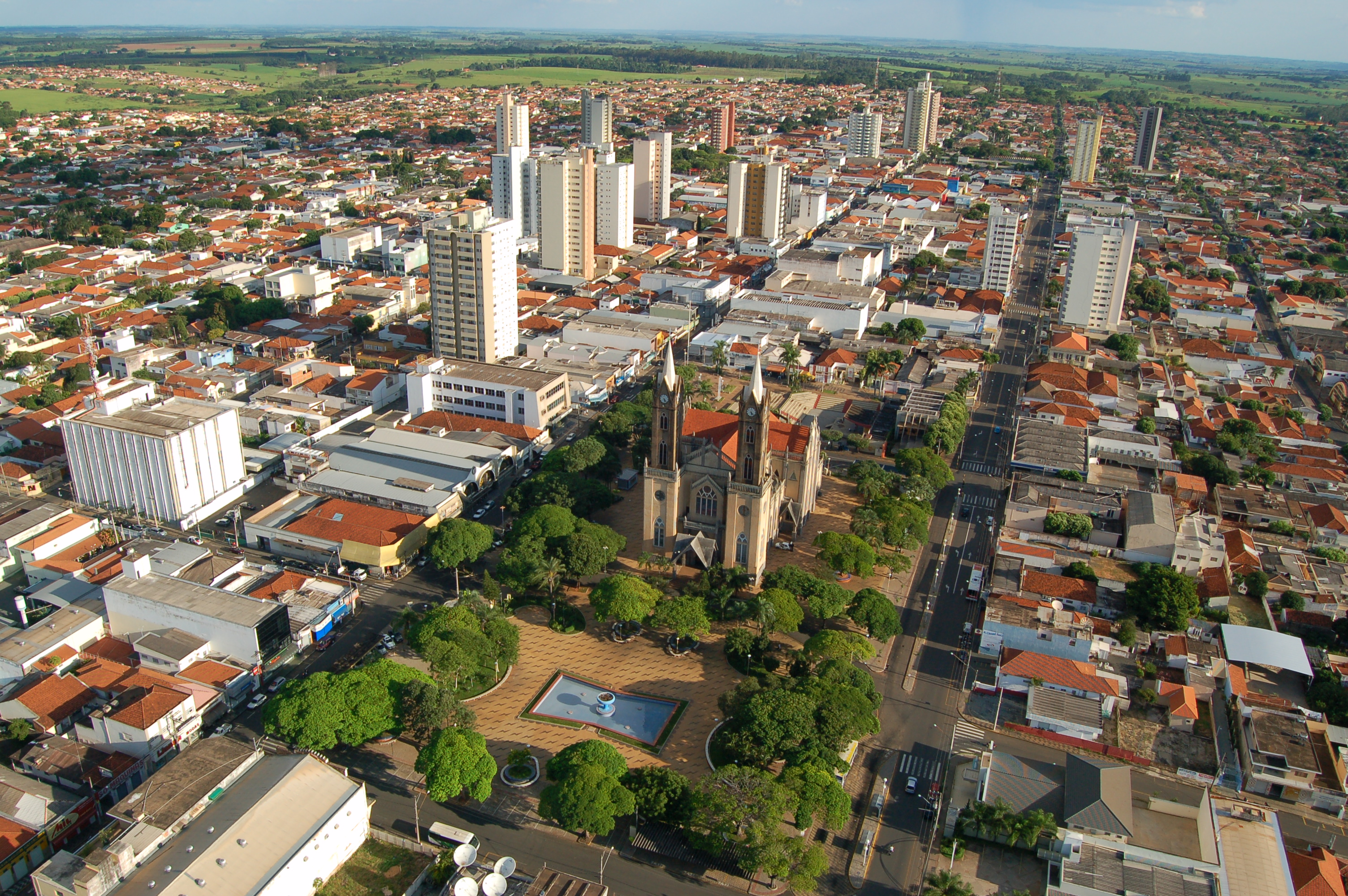 Centro de Votuporanga interior do estado de São Paulo